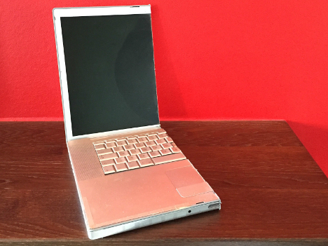 Half a Macbook Pro. Photo: Ebay